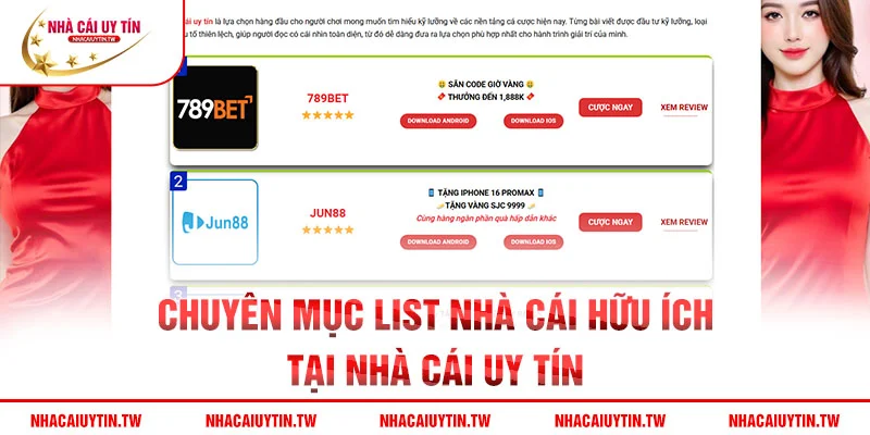 Chuyên mục list nhà cái hữu ích tại nhà cái uy tín